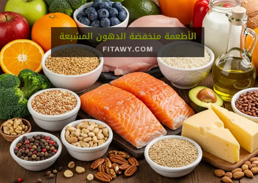 الأطعمة منخفضة الدهون المشبعة